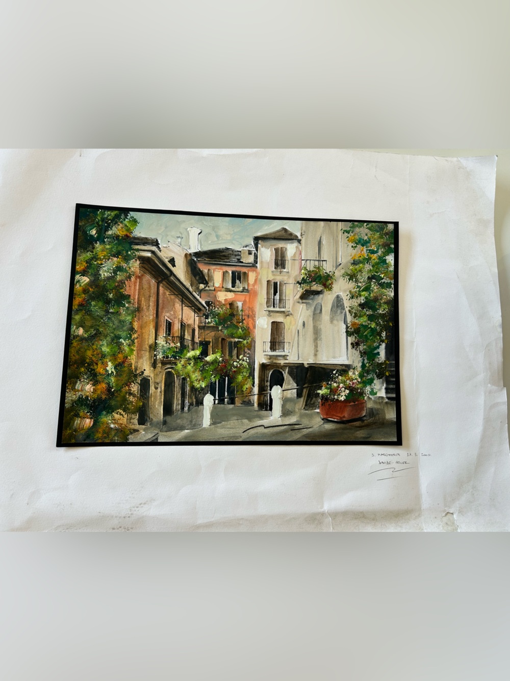 Italian Watercolor of Santa Margarita
